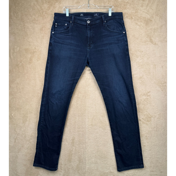 AG Adriano Goldschmied‎ Jeans Mens 38x34 Blue Straight Stretch Mid Rise Denim - Picture 4 of 14